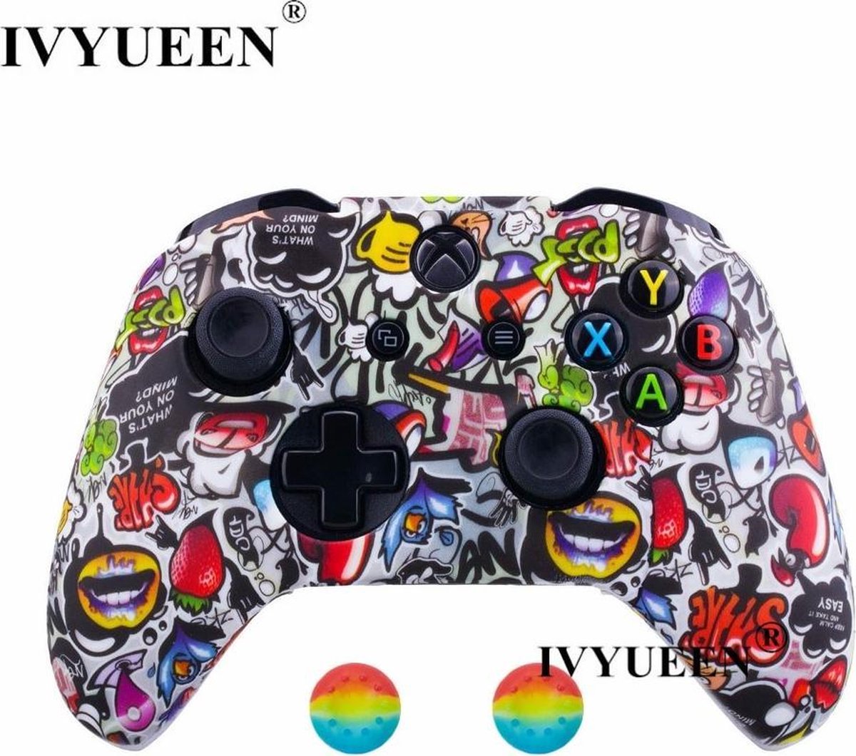 Xbox One Controller Skin | Controller hoesje + Thump grips | Graffiti